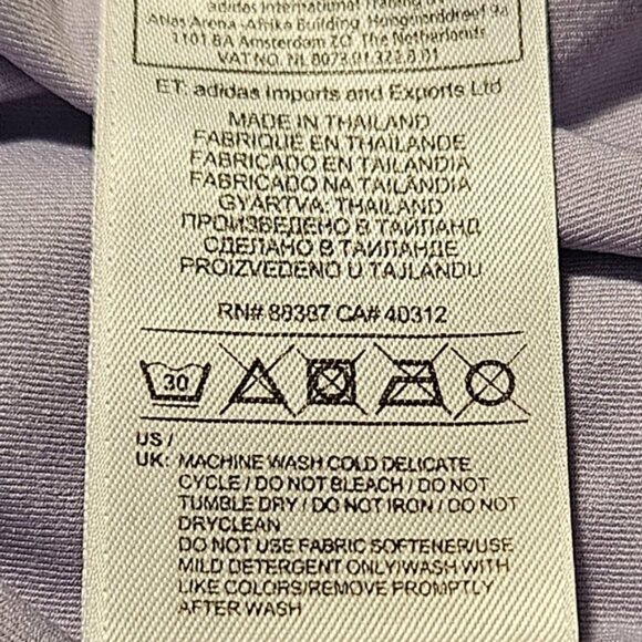 Purple Adidas Techfit Tank Top - Picture 6 of 6